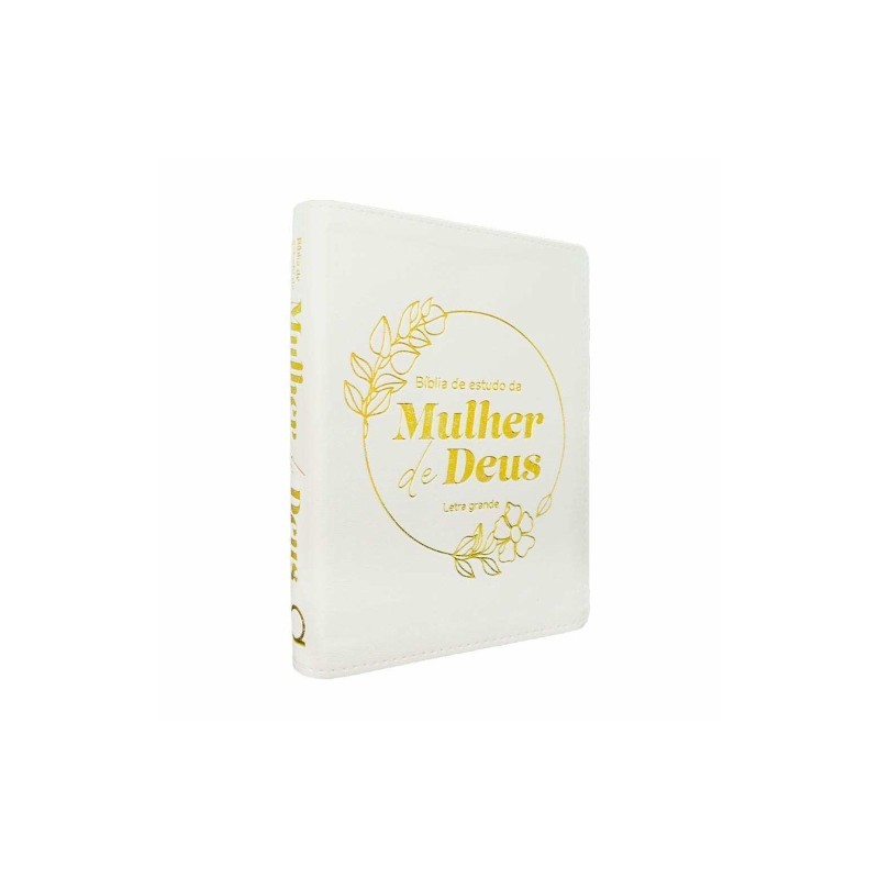 Bíblia De Estudo Da Mulher De Deus | Letra Grande | Harpa Branca Bíblia De Estudo Da Mulher De Deus | Letra Grande | Harpa Branca